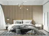 Umber Brown Vertical Floral Stripe Wallpaper 7