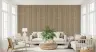 Umber Brown Vertical Floral Stripe Wallpaper 8