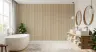 Vintage Beige Striped Floral Botanical Wallpaper 6