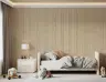 Vintage Beige Striped Floral Botanical Wallpaper 8