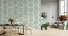 Modern Stippled Blue Circle Pattern Wallpaper 7