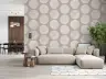 Modern Stippled Circles Dusty Rose Wallpaper 8