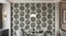 Modern Stippled Circles Grey and Cream Wallpaper 7