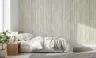 Modern Abstract Woodgrain Textured Cream Wallpaper 7
