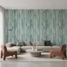 Muted Sage Vertical Wood Grain Texture Wallpaper 5