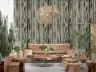 Abstract Woodgrain Vertical Pattern Wallpaper 6