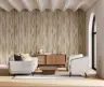 Contemporary Beige Woodgrain Textured Wall Mural 6