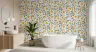 Whimsical Giraffe Sun Rainbow Kids' Wallpaper 7