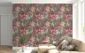 Maroon Paradise Parrot and Orchid Jungle Wallpaper 7