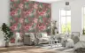 Maroon Paradise Parrot and Orchid Jungle Wallpaper 6