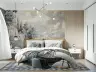 Grayscale European Lakeside Mansion Wall Mural 6