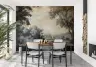 Misty Forest Landscape Vintage Wall Mural 6