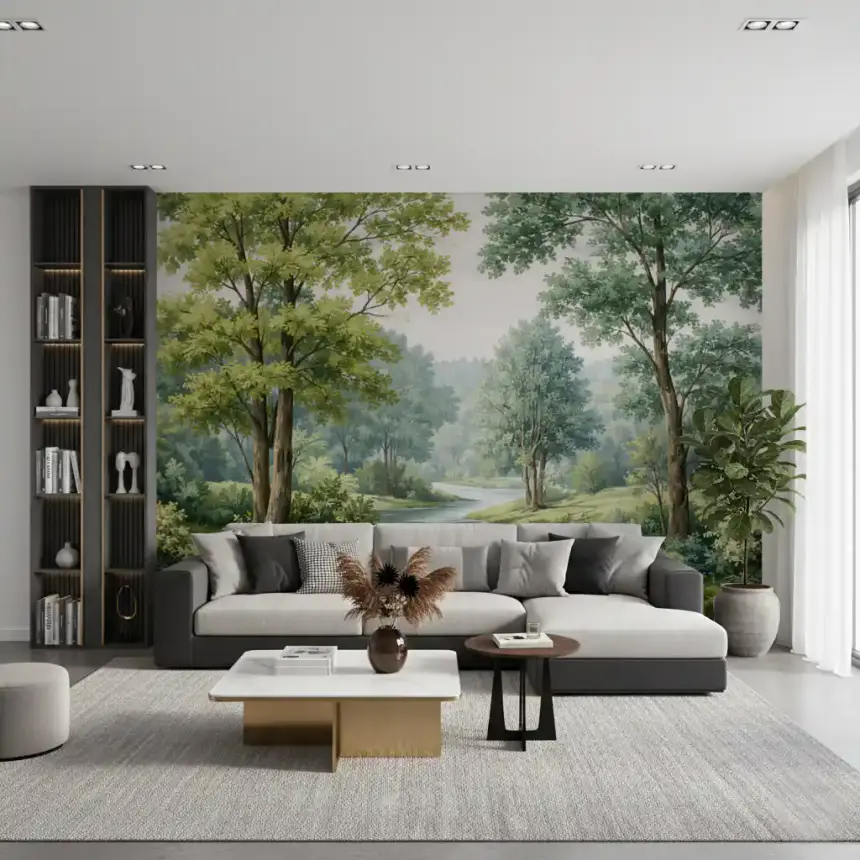 Forest River Serenity Wall Mural