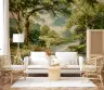 Verdant River Bend Classic Tapestry Wallpaper Mural 7