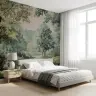 Painterly Forest River Verdant Valley Wall Mural 8