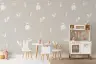 Playful Forest Animals Pattern Wallpaper for Kids Room 7