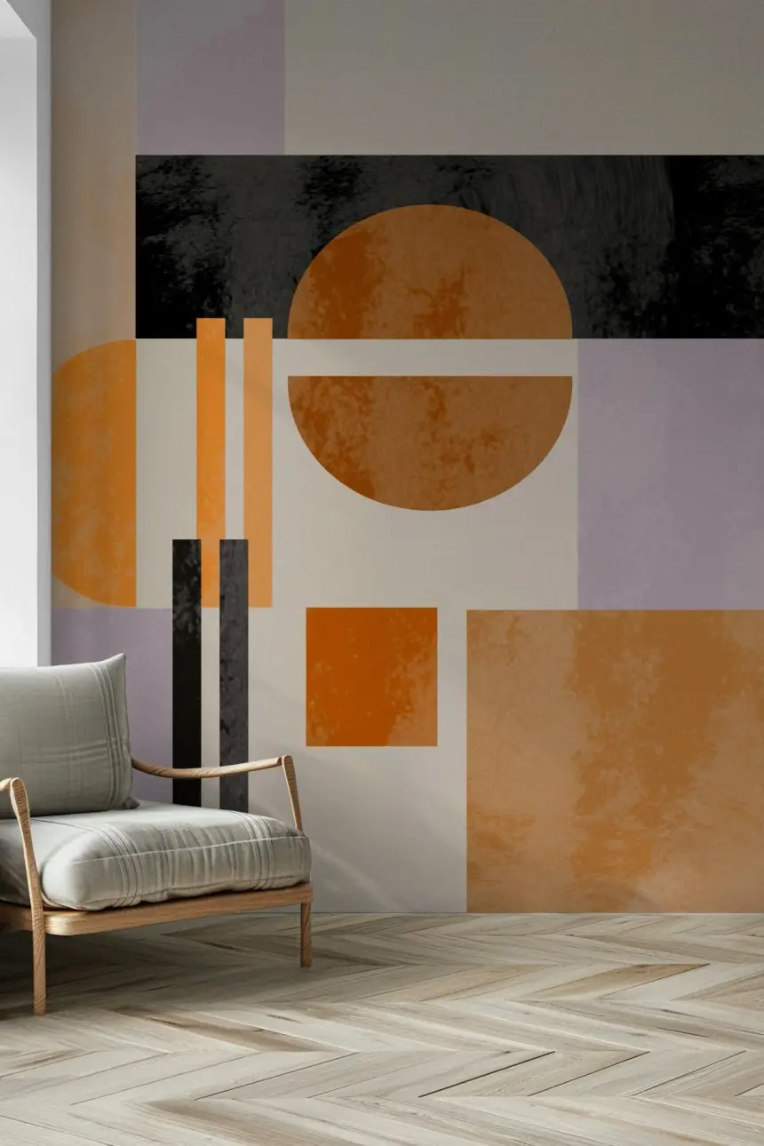 Abso Light Geometry Wall Mural