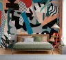 Dynamic Abstract Geometric Pattern Wall Mural 8