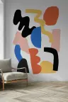 Abstract Shapes Colour Block Wallpaper 6