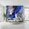 Abstract Blue Brushstroke Wall Mural 8