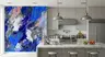 Abstract Blue Brushstroke Wall Mural 7
