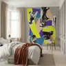 Vibrant Abstract Collage Wall Mural with Artistic Textures 8