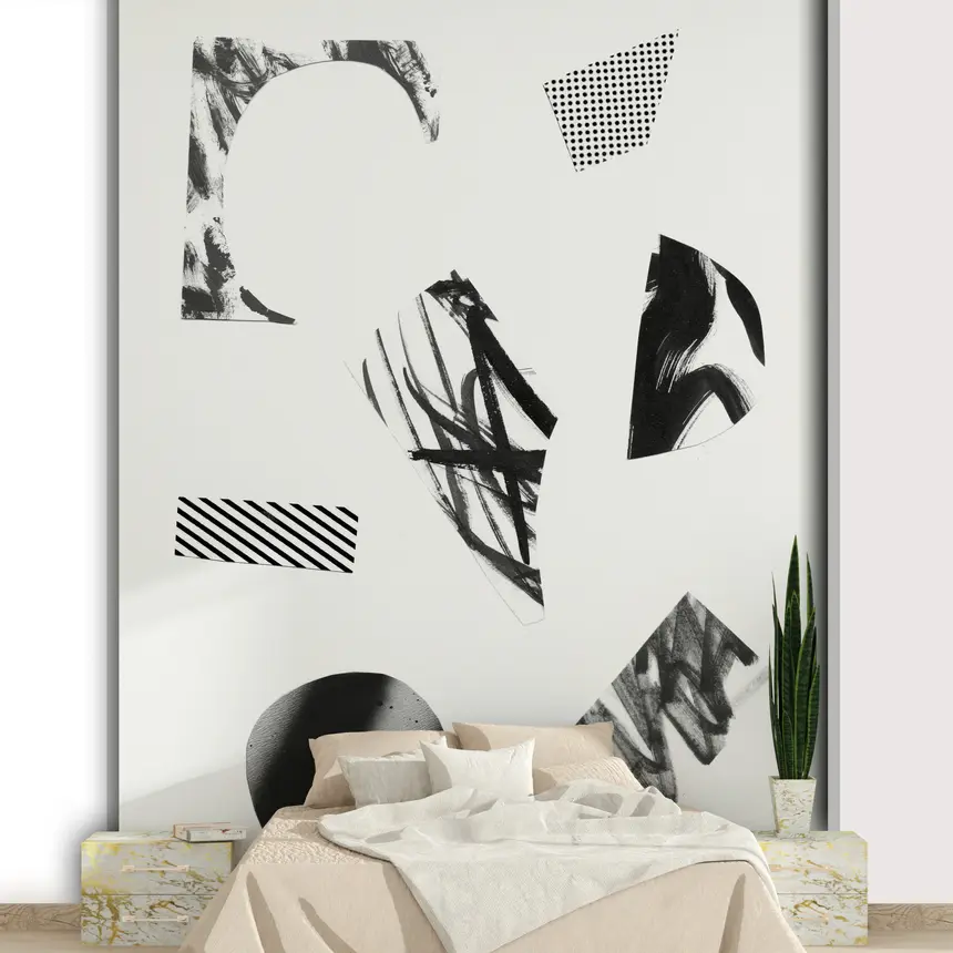 Ink Shapes Wall Mural
