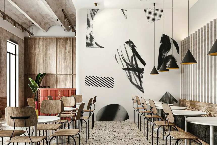 Ink Shapes Wall Mural