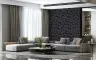 Dark Blue Leaf Pattern Wallpaper 6
