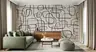 Contemporary Abstract Line Art Wall Mural 8