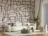 Contemporary Abstract Line Art Wall Mural 7