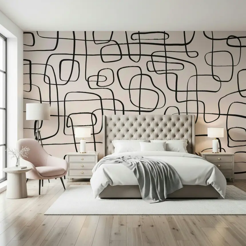 Wandering Lines Wall Mural - 2372010