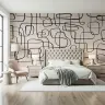 Contemporary Abstract Line Art Wall Mural 6
