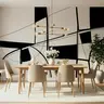Abstract Geometric Black and White Wallpaper 8