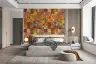 Abstract Block Print Wallpaper 8
