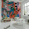 Dynamic Abstract Art Collage Wall Mural 8