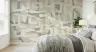 Muted Beige Grey Organic Forms Abstract Wallpaper Mural 6