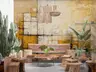 Textured Geometric Abstract Wall Mural 6