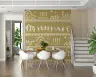 Warli Tribal Village Scene Wall Mural 6