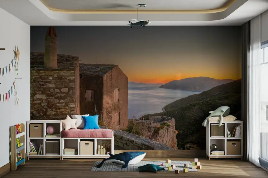 Aegean Vista Wall Mural
