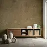 Earthy Beige Grainy Stone Effect Wall Mural 7