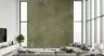 Textured Olive Green Stone Wall Mural 8