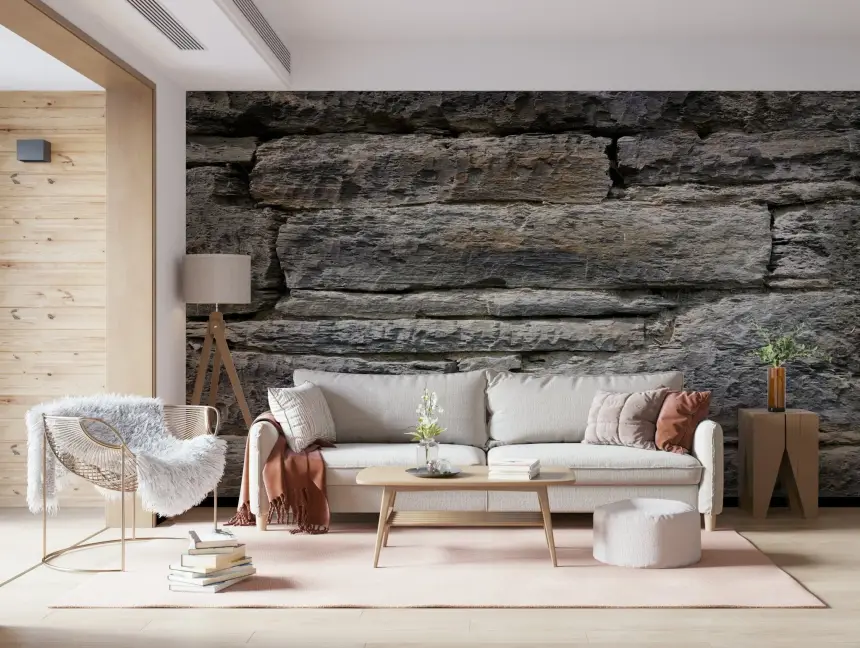 Aged Stone Wall Mural -2566573