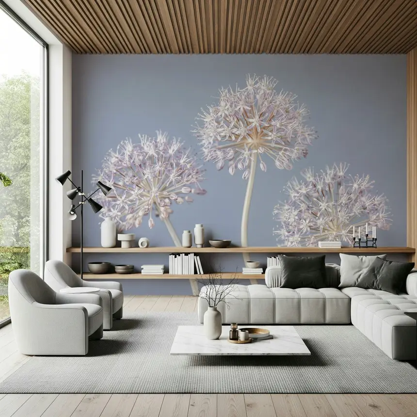 Allium Triplet Wall Mural