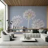 Ethereal Lavender Allium Blooms Wall Mural 8