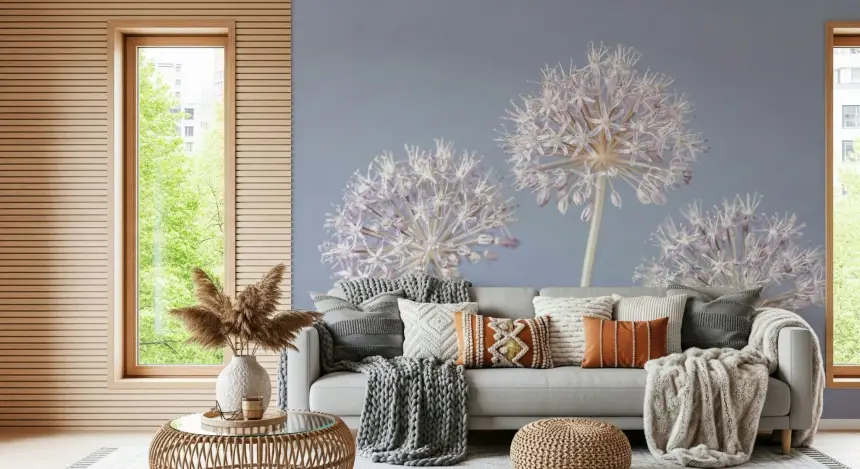 Allium Triplet Wall Mural