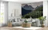 Alpine Chapel Mountain Landscape Wall Mural 6