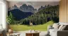 Alpine Chapel Mountain Landscape Wall Mural 7