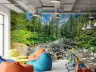 Mountain Stream Forest Wall Mural 6