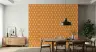 Geometric Diamond Orange Wallpaper 8